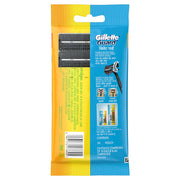 Guard Manual Shaving Razor Blades - 6 Cartridges by Gillette – 1 Count (Pack of 1), Silver, Model 101487408