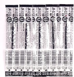 Zebra Technologies Zebra JK-0.5 Black Ink Refill (RJK-BK), 0.5mm, for Sarasa Multicolor gel ballpoint pen, × 5 Pack/total 5 pcs (Japan Import) [Komainu-Dou Original Package]