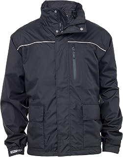 TINGLEY J27113 Icon LTE Waterproof Jacket With Attached Hood, Medium, Black | Polyurethane on 75 denier ripstop polyester, Premium features for multipurpose applications, Lightweight