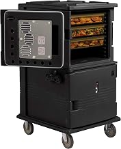 Cambro UPCH1600110 Ultra Camcart with Heated Doors 110V Black Case of 1
