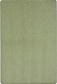 Joy Carpets Endurance Solid Colored Area Rug in Color Sage, 4' x 6'