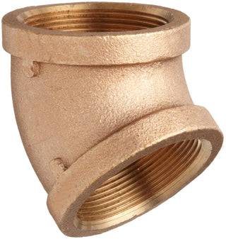 SIAM 1-1/4" Lead Free Brass 45 Degree Elbow by Merit Brass – 1.25 Inch, Brass, Model XNL102-20
