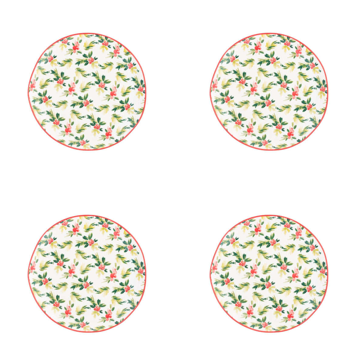10 Strawberry Street Holly Berries / 6" / 1 Appetizer Plates