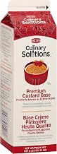 Culinary Solutions Premium Custard Base Liquid, For Crème Brûlée, 32oz Cartons, 12 per case