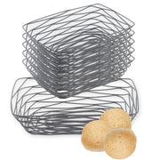 Tablecraft 9.1 by 6.1 Inches / Black / Rustic Bread & Serving Baskets