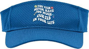 Retro Groovy You Can Never Have Too Much Curtis in Your Life Sport Sun Visor