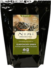 Numi Organic Tea Gunpowder Green, 16 Ounce Pouch (Pack of 6) Loose Leaf Tea