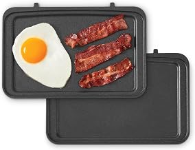 Dash Griddle 2-Plate Pack for MultiMaker Flex Press Grill System - Removable, Nonstick Plates for Breakfast Sandwiches, Eggs, Hash Browns, and More