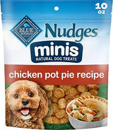 Blue Buffalo Nudges Minis Chicken Pot Pie Dog Treats, 10 oz