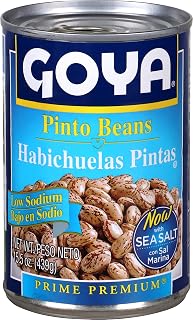 Goya Pinto Beans, Low Sodium, Non-GMO, 15.5 Ounce Can