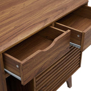 Render Cat Cabinet by Modway – 31.5 inches x 18 inches x 31 inches, Wood, Walnut, Model EEI-6796-WAL