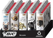BIC Special Edition Animal Lover Series Maxi Pocket Lighters, 50-Count Tray