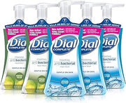 Dial Complete Antibacterial Foaming Hand Soap, 2-Scent Variety Pack, Spring Water/Fresh Pear, 7.5 Fluid Ounces Each , 5 count (Pack of 1)