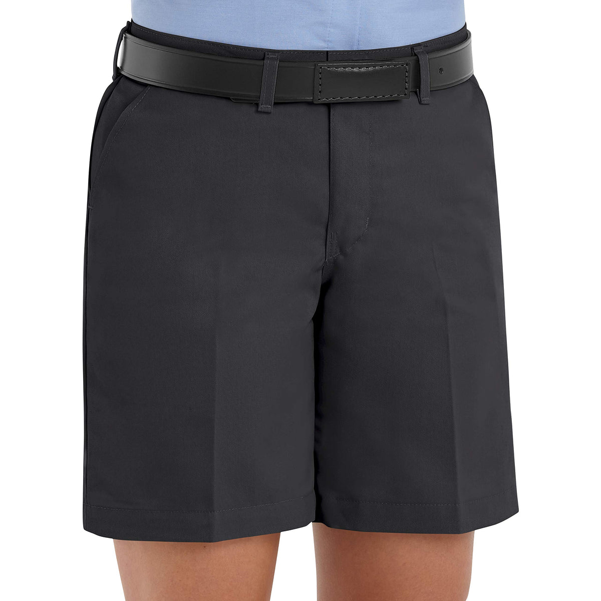 Red Kap 8 / Black / Plain Front Work Short Shorts