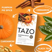 Chai Tea Pumpkin Spice 60 Bags (3 Pack) by TAZO – 20 Count (Pack of 3), Pack of 3, Model 1066916382