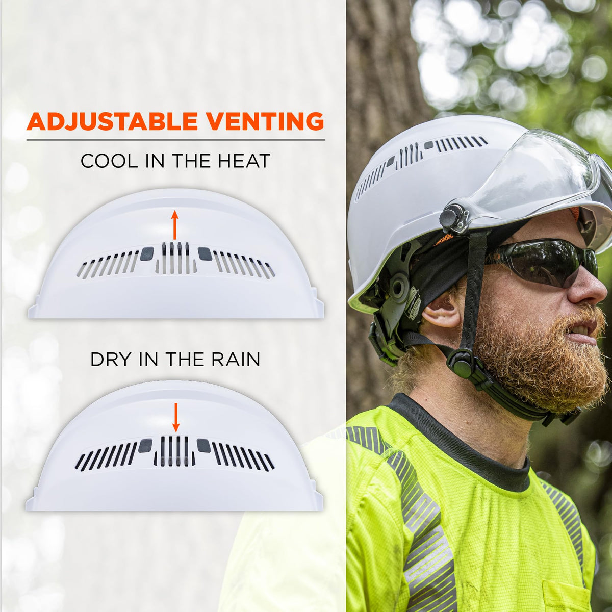 Ergodyne White / OSFM / Safety Helmet - Type 2, Class C Hard Hats