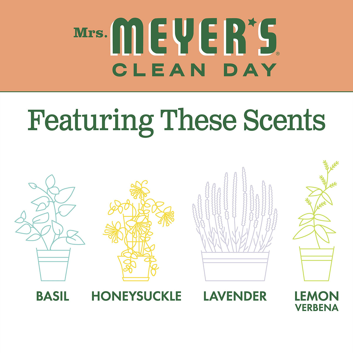 Mrs. MEYER'S Geranium / 44.5 Fl Oz (Pack of 1) / Pink All-Purpose Cleaners