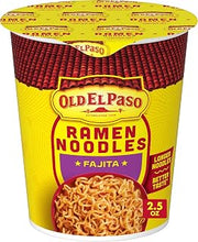 Old El Paso Ramen Noodles, Fajita Flavor, Microwave Soup Cup, 2.5 oz