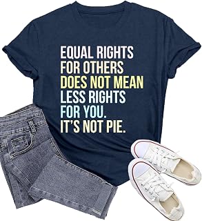 Equality Shirts for Women Human Rights T-Shirt RBG Justice Tee Tops