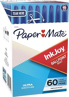 Paper Mate 2014534 InkJoy 50ST Ballpoint Pens, Medium Point (1.0mm), Blue, 60 Count
