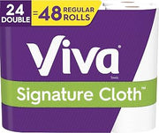 Viva Signature Soft & Strong Paper Towels, Choose-A-Sheet, White, 4 Packs of 6 Double Rolls (24 Double Rolls Total)