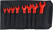 Wiha 20192 8-Piece Set Insulated Inch Open End Insulated Spanners