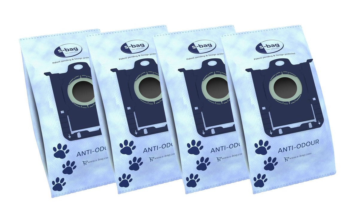 s-Bag Original Vacuum Cleaner Bags by Electrolux – 3.5 liters, Synthetic, Multi-coloured, Model E203S