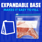 Gallon Food Storage Freezer Slider Bags by Ziploc – 13 Count, 1.0 gallons, Plastic, clear, Model 383172