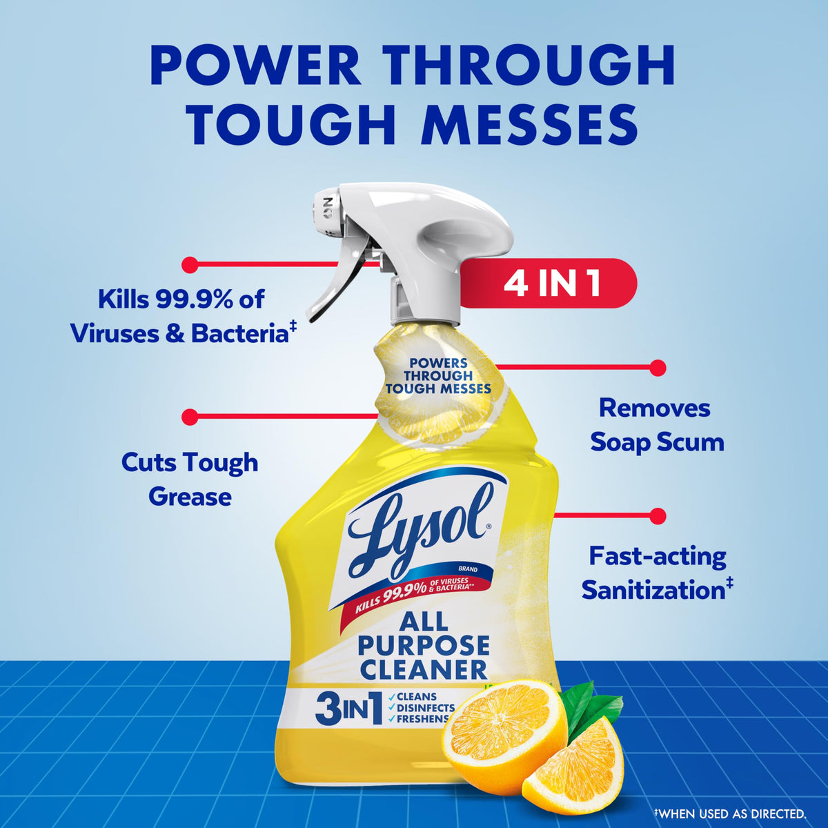 Lysol 32 Fl Oz (Pack of 2) / Lemon Breeze / 1 All-Purpose Cleaners