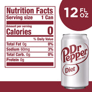 DR PEPPER Diet / 12 Fl Oz (Pack of 12) / Rich brown Soft Drinks