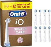 Oral-B iO Gentle Care Original Replacement Heads, White, Pack of 8