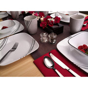 Corelle White / 16-Piece / Simple Sketch Dinnerware Sets