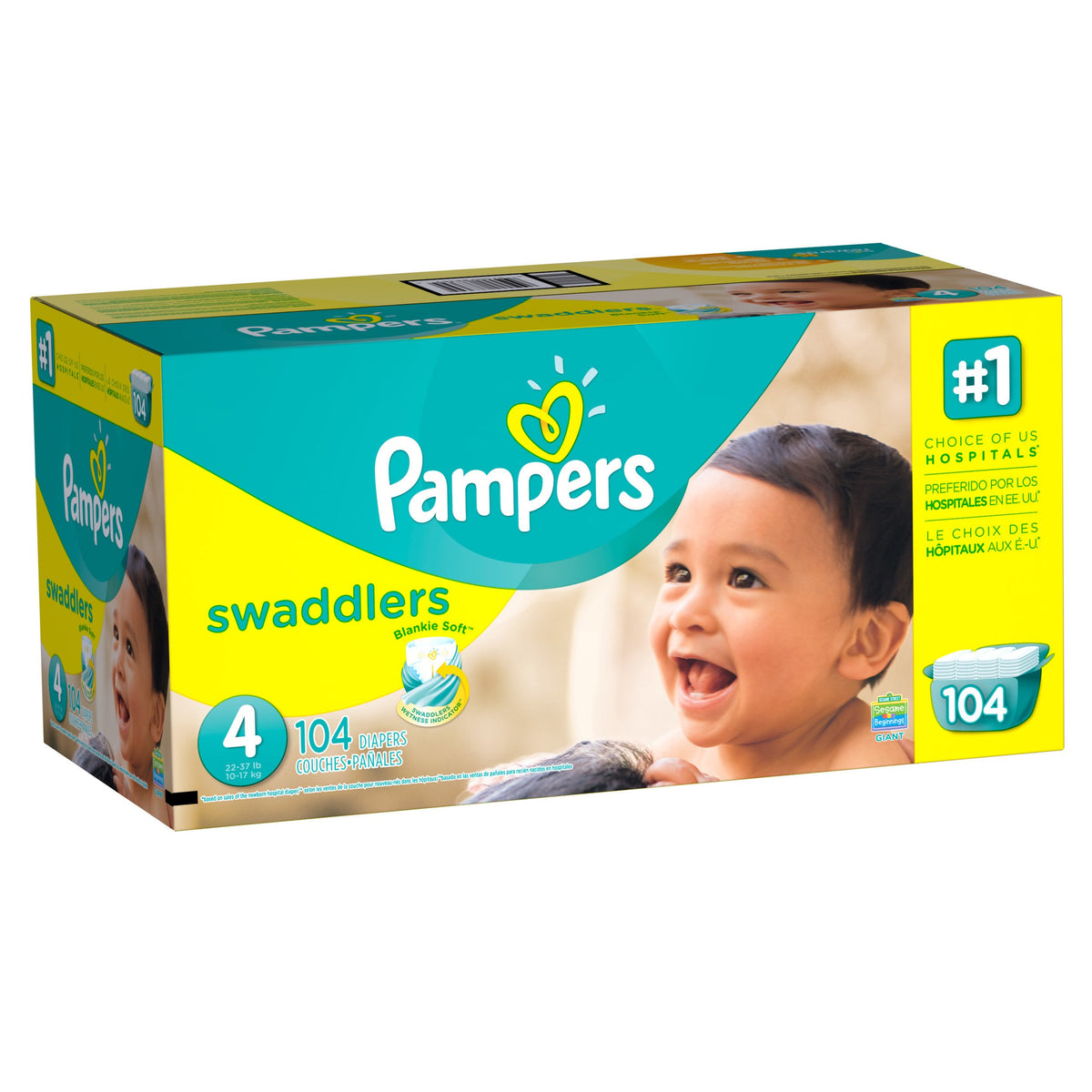 Pampers Size 21 / 104.0 / Multicolor Baby Diapers