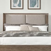 Liberty Furniture South Bend King Upholstered Shelter Headboard for Bed Frame Contemporary - Burnished Clay