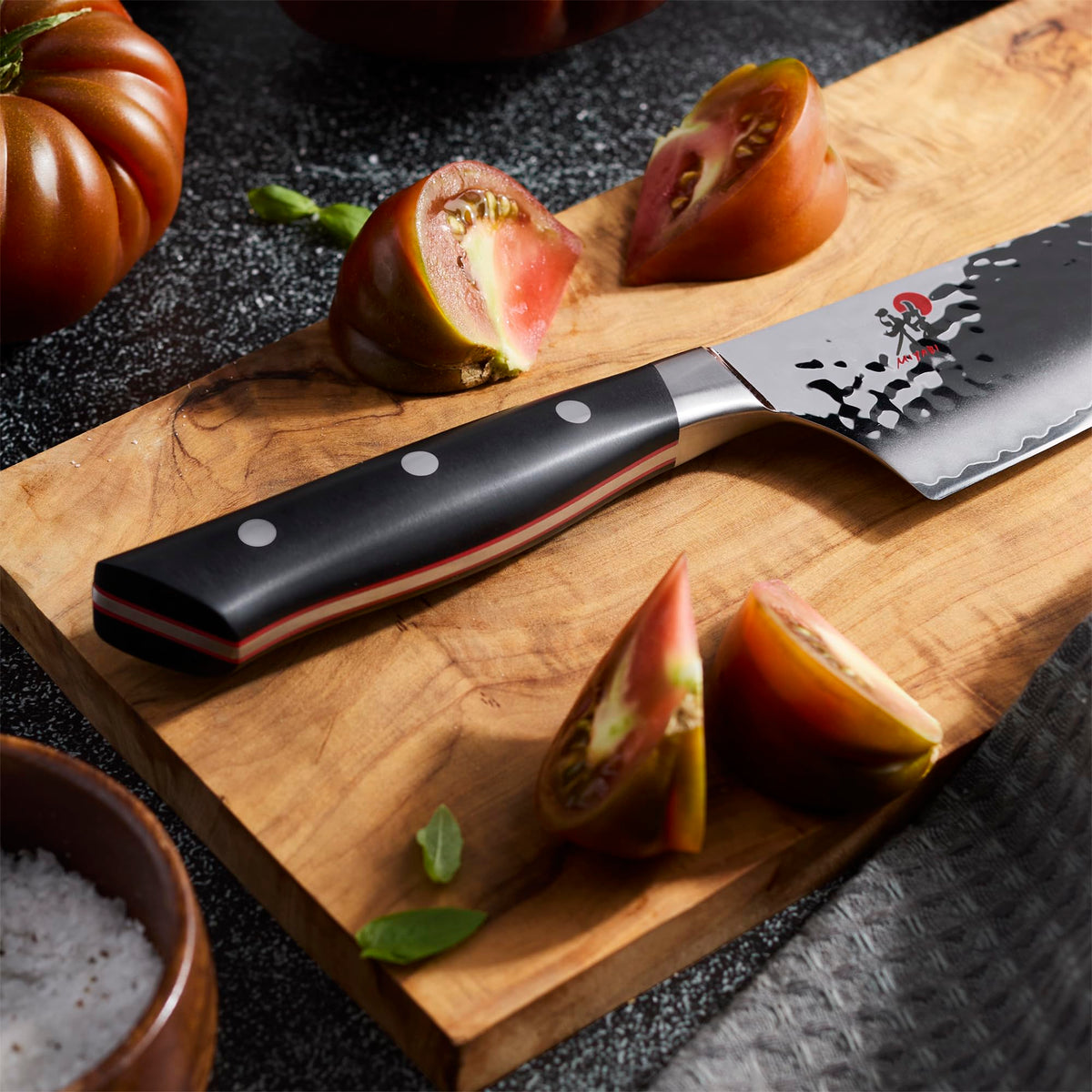 Hisho 8-inch Chef's Knife by MIYABI – 8-inch, FC61 Fine Carbide Steel, Black, Model 1034300