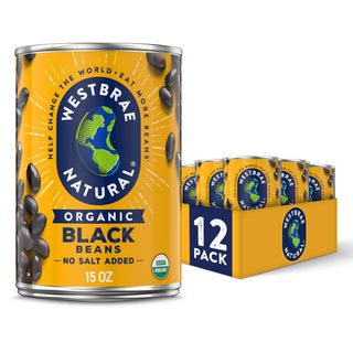 Organic Black Beans by Westbrae Natural – 15 Ounce (Pack of 12), Pack of 12, Model V16321