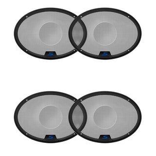 (2 KTE-S69G 6x9 S-Series Speaker Grill Bundle by Alpine – Model AlpineBDL241108-08