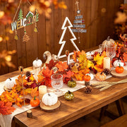 DearHouse Maple Leaf Garland, 5.9 Feet Per Piece, 2 Pack, Orange