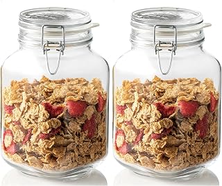 Bormioli Rocco SYNCHKG017035 Fido Glass Canning Jar Italian (Pack of 2)