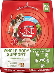 Purina ONE Plus Whole Body Support with Chicken Dry Dog Food, 16.5 lb Bag