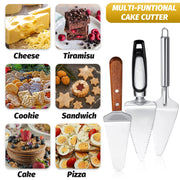 Patelai Pie Server Set, Stainless Steel with Serrated Edge, 3 Piece Assorted