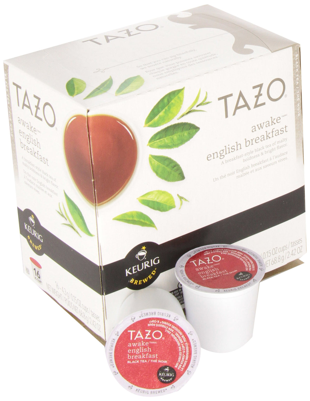 Awake Tea - 16 ct by TAZO – 16 Count (Pack of 1), black, Pack of 16, Model 110823