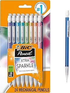 BIC Xtra-Sparkle Number 2 Mechanical Pencils, 24-Count Pack, 0.7mm Point