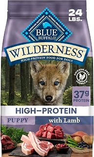 Blue Buffalo Wilderness Lamb & Wholesome Grains Puppy Dry Dog Food, 24 lb