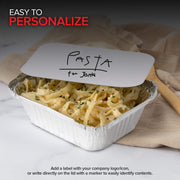 Stock Your Home 1 lb / 100 Pack / Silver Disposable Cookware