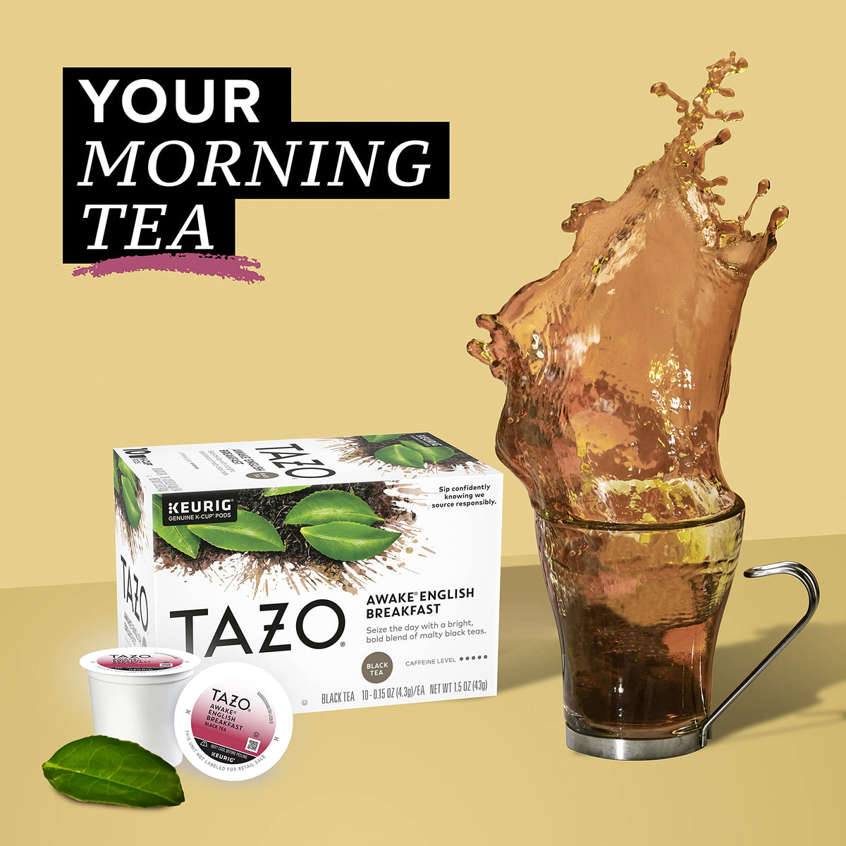 Black Tea by TAZO – 10 Count (Pack of 6), Pack of 6, Model 11016488