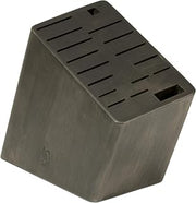Shun Angled Knife Block, 17-Slot | Wooden Knife Holder, Made from Genuine Dark-Stained Wood, Kitchen Storage