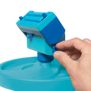 P2 20-Nozzle Mini Gear-Driven Oscillating Sprinkler on Sled Base by Aqua Joe – Rubber, BLUE, Model BDL-A0138