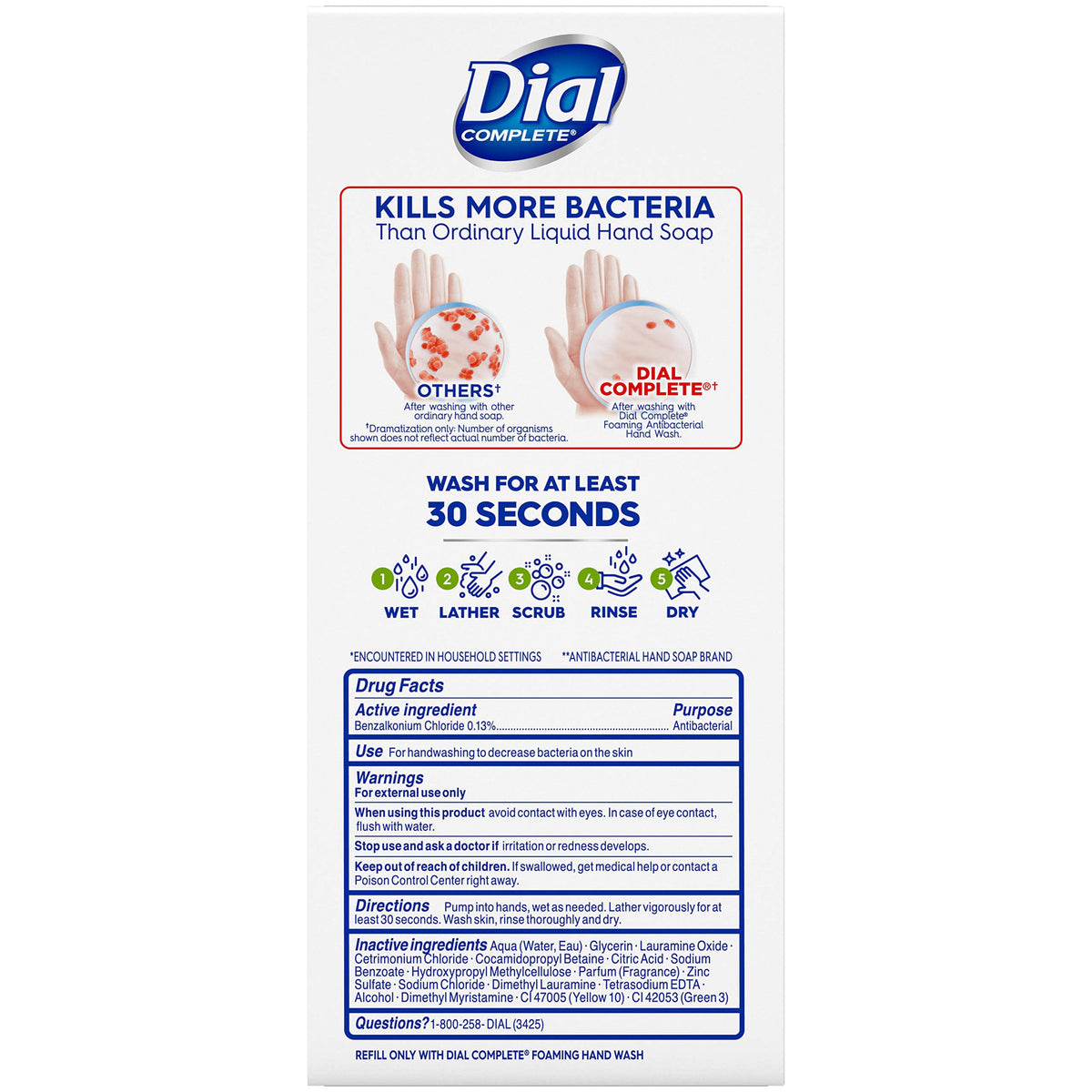 Complete Foaming Hand Wash by Dial – 10 Fl Oz (Pack of 8), Pack of 8