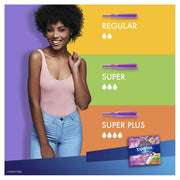 Tampons Trio Pack Regular/Super/Super Plus Absorbency by Tampax – 28 Count, Model Radiant